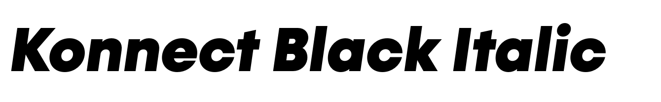 Konnect Black Italic
