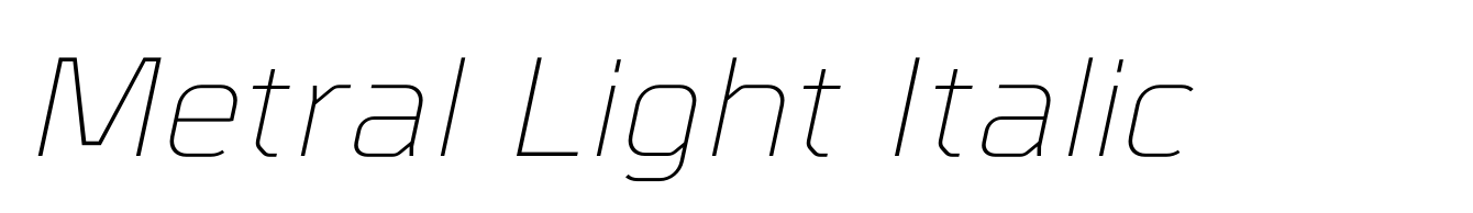 Metral Light Italic