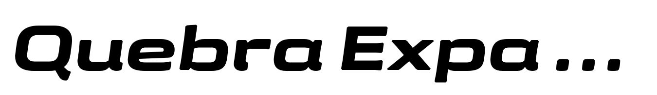 Quebra Expa Ultra Bold Italic