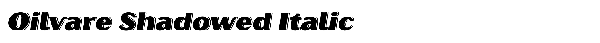 Oilvare Shadowed Italic image