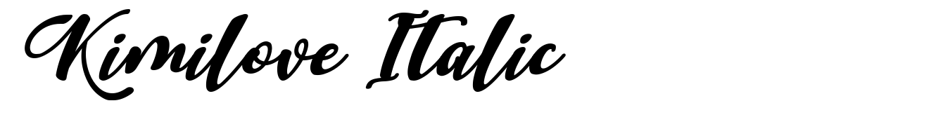 Kimilove Italic