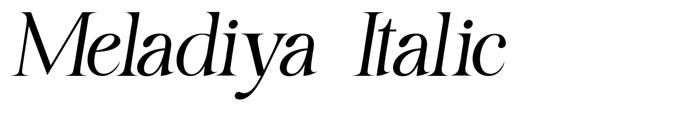 Meladiya  Italic