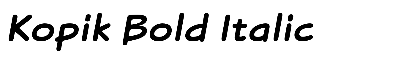 Kopik Bold Italic
