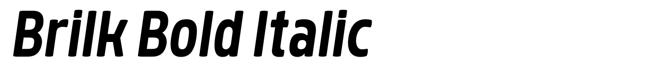 Brilk Bold Italic