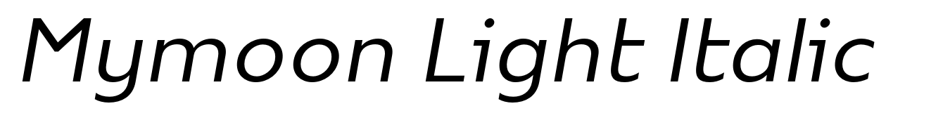 Mymoon Light Italic