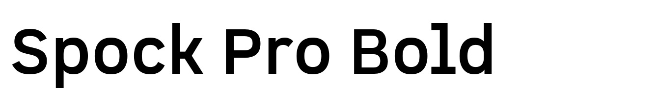 Spock Pro Bold