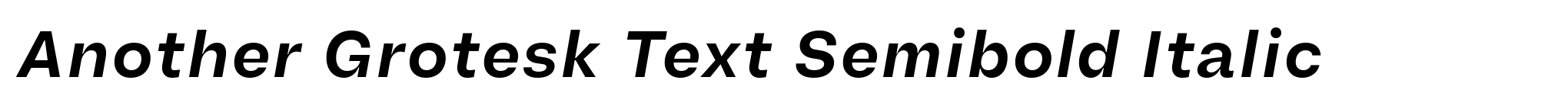 Another Grotesk Text Semibold Italic image