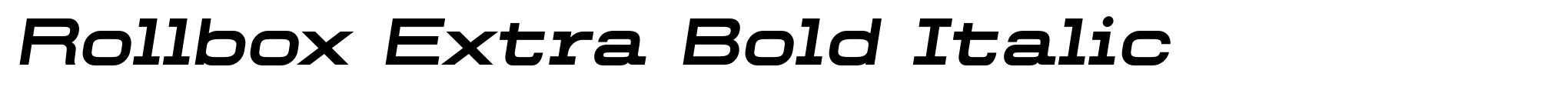 Rollbox Extra Bold Italic image
