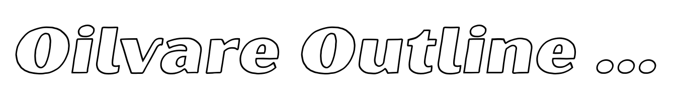 Oilvare Outline Italic