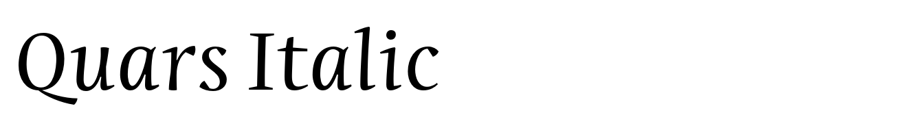 Quars Italic