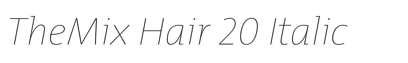 TheMix Hair 20 Italic