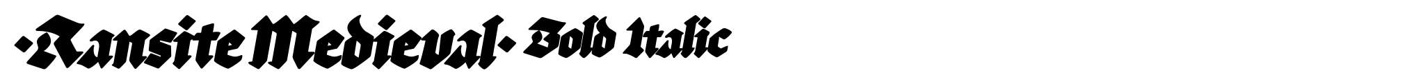 Ransite Medieval Bold Italic image