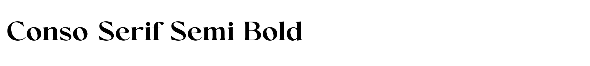 Conso Serif Semi Bold image
