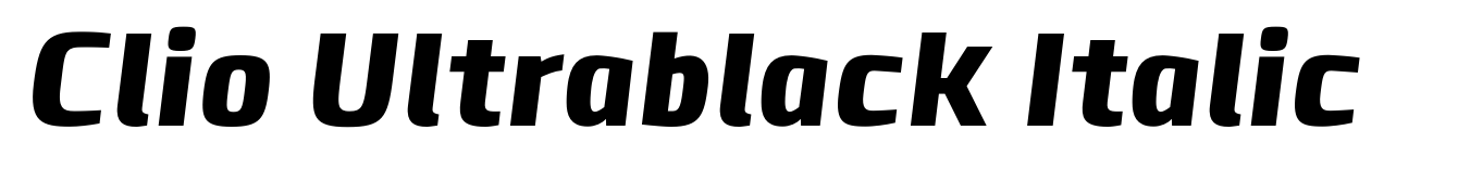 Clio Ultrablack Italic