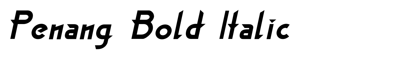 Penang Bold Italic