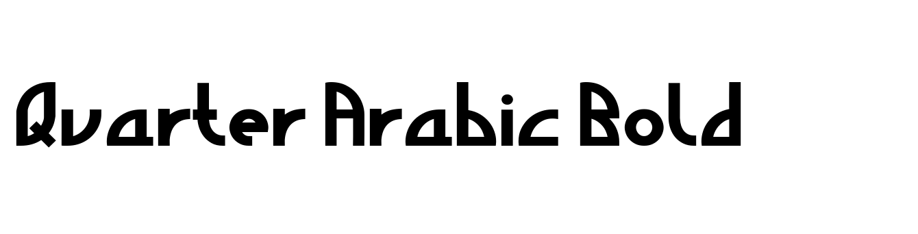 Quarter Arabic Bold