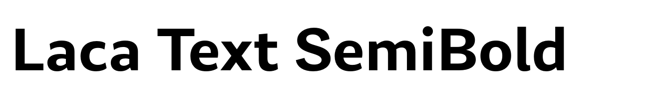Laca Text SemiBold