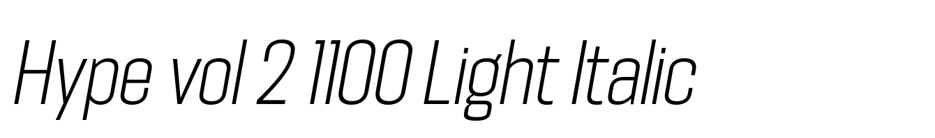Hype vol 2 1100 Light Italic