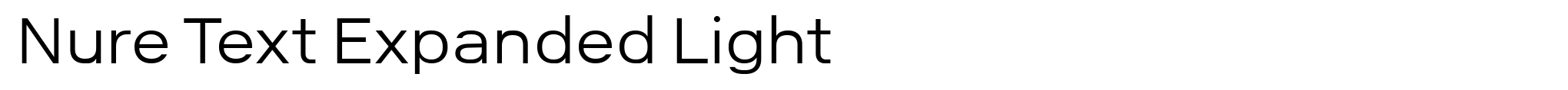 Nure Text Expanded Light image
