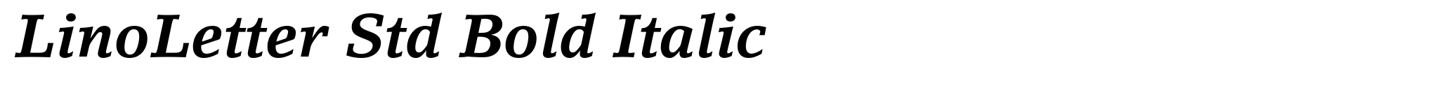 LinoLetter Std Bold Italic image
