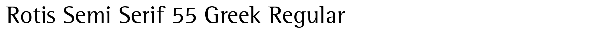 Rotis Semi Serif 55 Greek Regular image