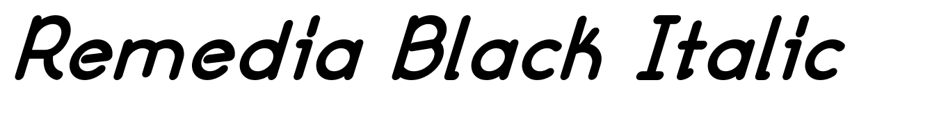 Remedia Black Italic