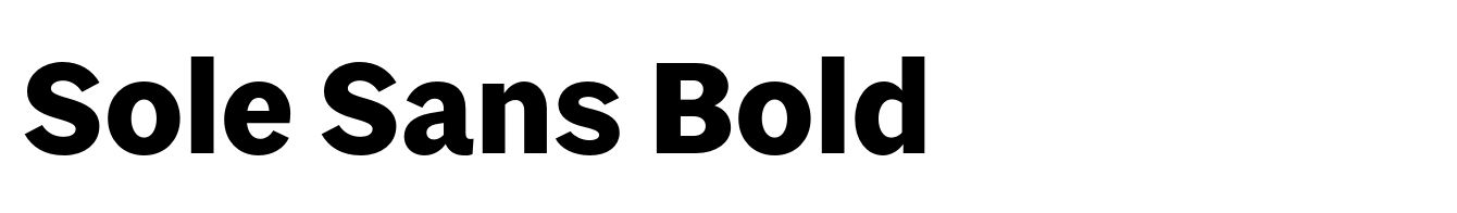 Sole Sans Bold