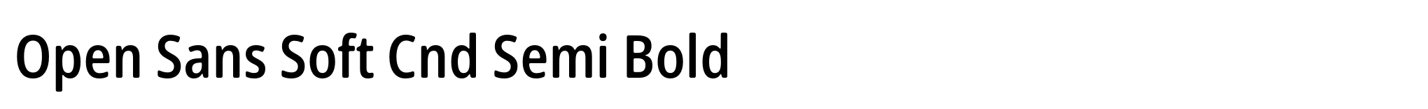 Open Sans Soft Cnd Semi Bold image