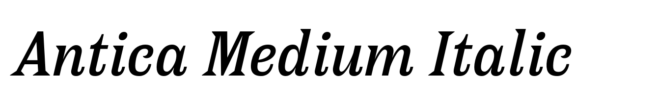 Antica Medium Italic