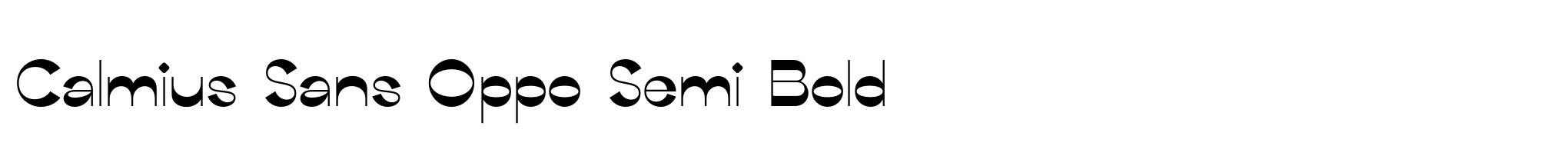 Calmius Sans Oppo Semi Bold image