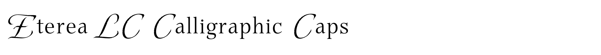 Eterea LC Calligraphic Caps image