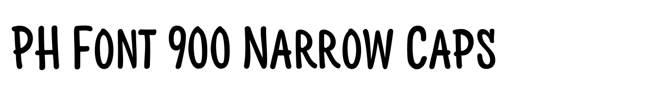 PH Font 900 Narrow Caps