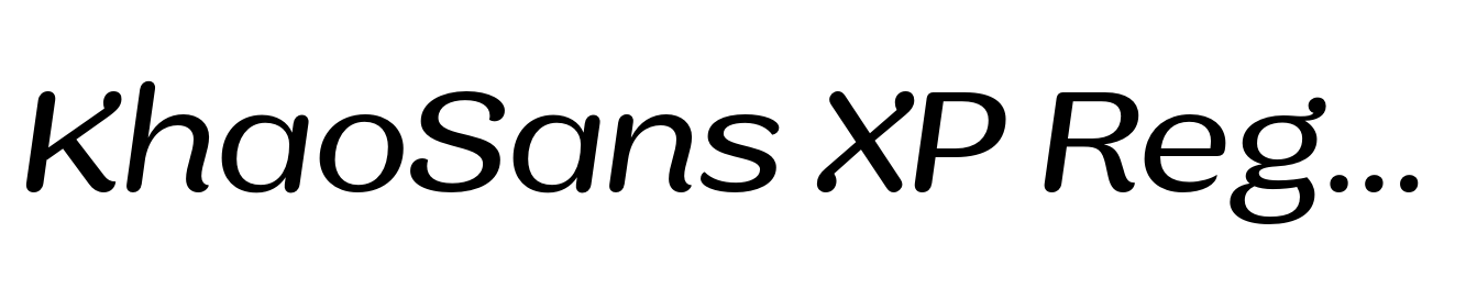 KhaoSans XP Regular Italic