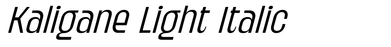 Kaligane Light Italic