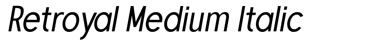Retroyal Medium Italic