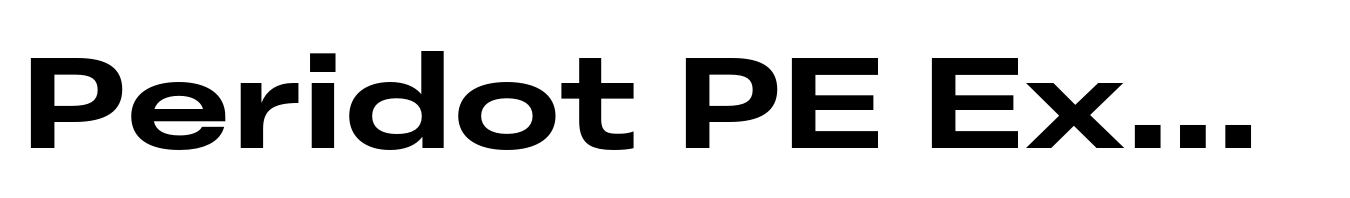 Peridot PE Extended Bold