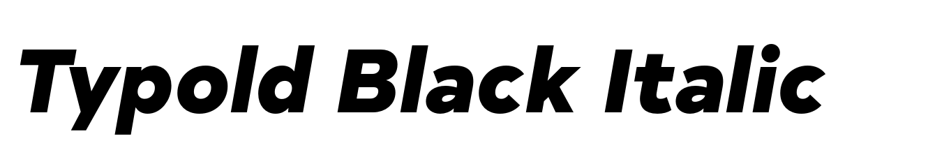 Typold Black Italic