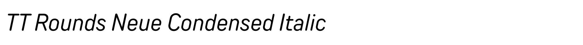 TT Rounds Neue Condensed Italic image