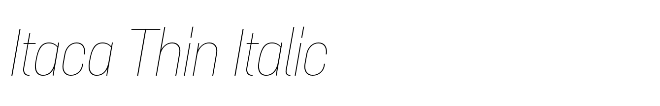 Itaca Thin Italic