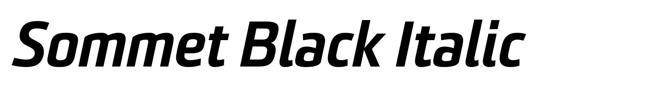 Sommet Black Italic
