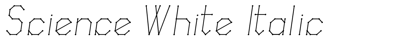 Science White Italic