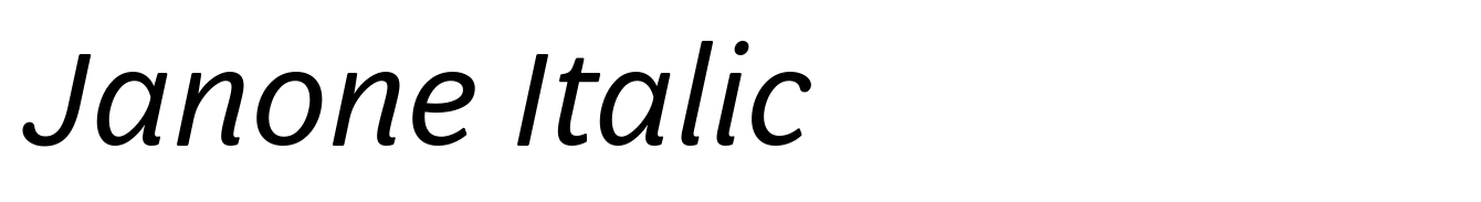 Janone Italic