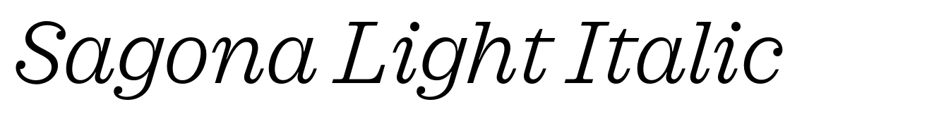 Sagona Light Italic