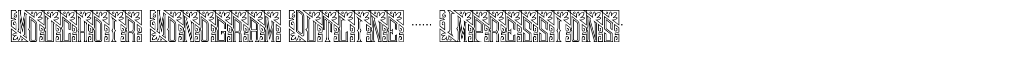 Mouchoir Monogram Outline (25000 Impressions) image