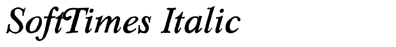SoftTimes Italic