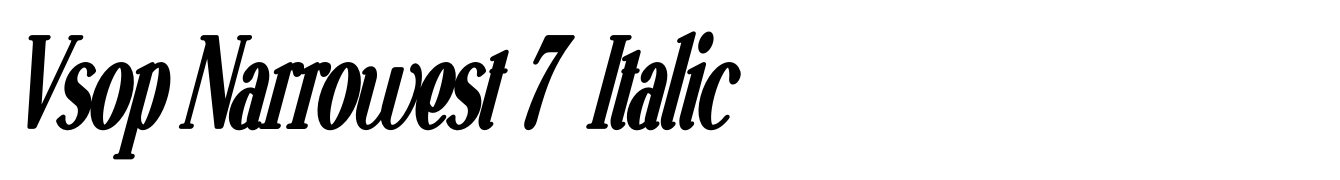 Vsop Narrowest 7 Italic