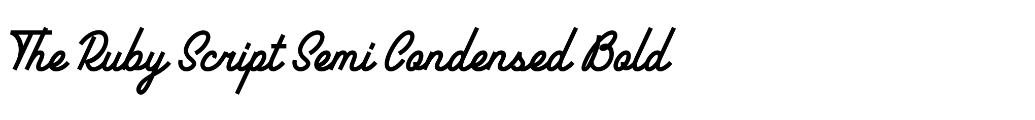 The Ruby Script Semi Condensed Bold image