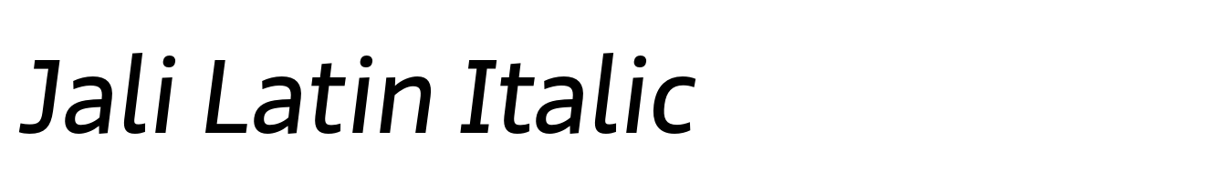 Jali Latin Italic