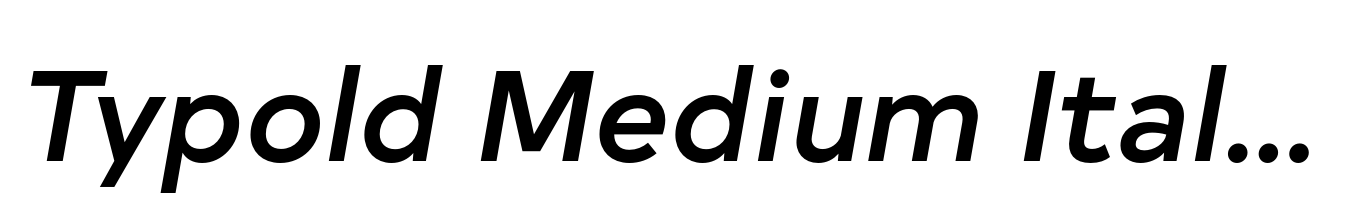 Typold Medium Italic