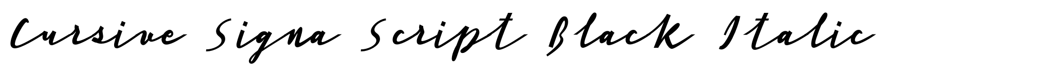 Cursive Signa Script Black Italic image